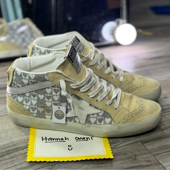 Golden Goose Swarovski crystal heart pattern Midstars — size 40 (US 10) // $1795 - Picture 12 of 14